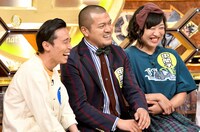 （左から）カミナリ、南海キャンディーズしずちゃん。(c)TBS