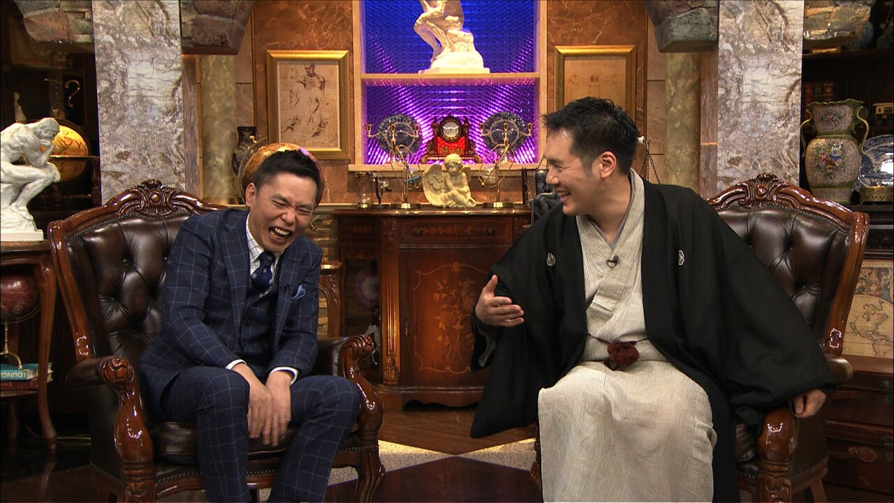 左から爆笑問題・太田、神田松之丞。(c)テレビ朝日