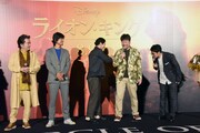 映画「ライオン・キング」プレミアム吹替版スペシャル上映会の様子。