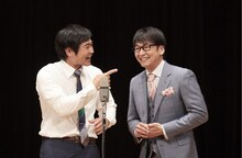 カンハマー。左が浜田健司（ハマカーン浜谷）、右が死亡してしまう菅野伸一郎（ハマカーン神田）。(c)テレビ東京