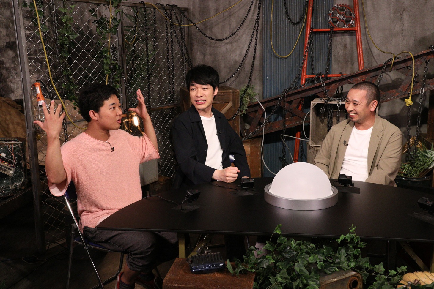 （左から）四千頭身・後藤、麒麟・川島、千鳥・大悟。(c)関西テレビ