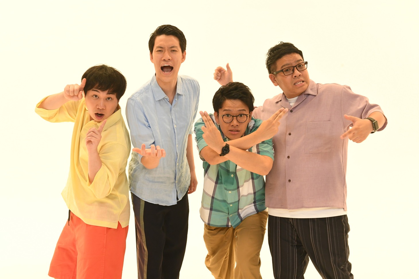 「多面LIFE応援バラエティー 霜降り明星＆ミキ あしゅら！」に出演する（左から）霜降り明星、ミキ。(c)ABCテレビ