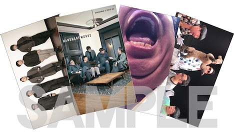 HMV限定特典のオリジナルステッカーのイメージ。