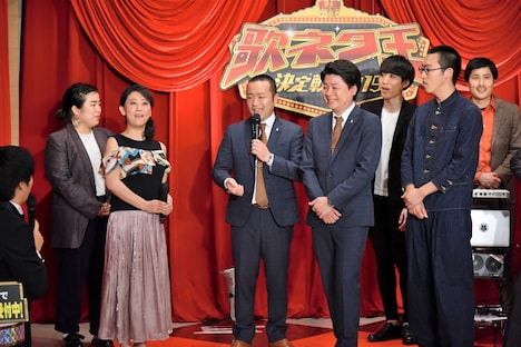 「歌ネタ王決定戦2019」決勝進出者会見の様子。(c)MBS