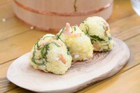 アマニ油を使ったおにぎり。(c)日本テレビ