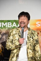 プンバァ役を演じた佐藤二朗。「言うことがないときは笑う」と言って笑う。