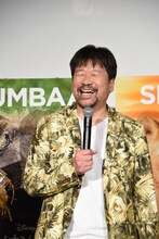 プンバァ役を演じた佐藤二朗。「言うことがないときは笑う」と言って笑う。