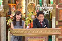 玉巻映美MBSアナウンサー（左）、浜田雅功（右）。(c)MBS