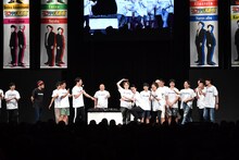 祇園・木崎の「いや立ってこれ～！」を引き立てようとして前に出すぎるジソンシン酒井。