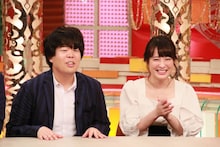 「ホンマでっか!?TV」にゲスト出演する（左から）宮下草薙・草薙、北乃きい。(c)フジテレビ