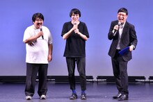 空気階段と南海キャンディーズ山里。