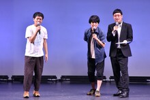 うしろシティと南海キャンディーズ山里。