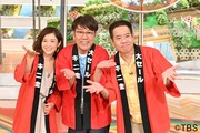 「キニナル金曜日」に出演する（左から）杉崎美香、FUJIWARA。