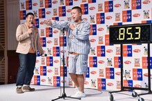 チョコレートプラネット松尾が、企画と関係なくIKKOのモノマネで「背負い投げ～」と叫ぶ場面。