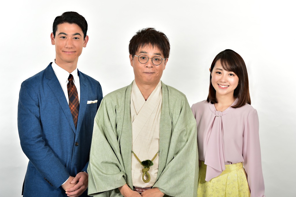 朝の新情報番組「グッとラック！」でMCを務める立川志らく（中央）、国山ハセンアナ（左）、アシスタントの若林有子アナ（右）。(c)TBS