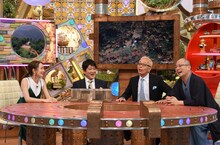 （左から）辻元舞、林修、所ジョージ、春風亭一之輔。(c)ABCテレビ
