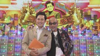 くりぃむしちゅー有田（左）とゲストの竹中直人（右）。(c)NHK