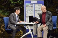 「十文字アキラ＠不動産屋」を演じる和田正人と田山涼成。