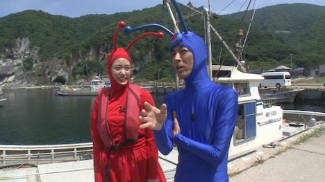 左から王林、ナインティナイン矢部。(c)日本テレビ