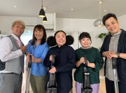 左からライセンス井本、北斗晶、ニッチェ、ライセンス藤原。(c)読売テレビ