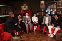 （左から）金村義明、ナイツ、吉田明世、金石昭人、岩本勉。