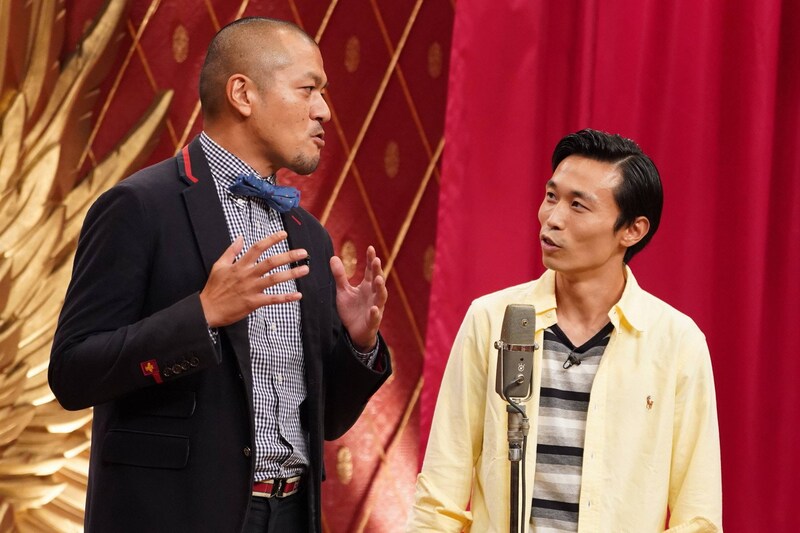 「ネタパレ」に出演する、カミナリ。(c)フジテレビ