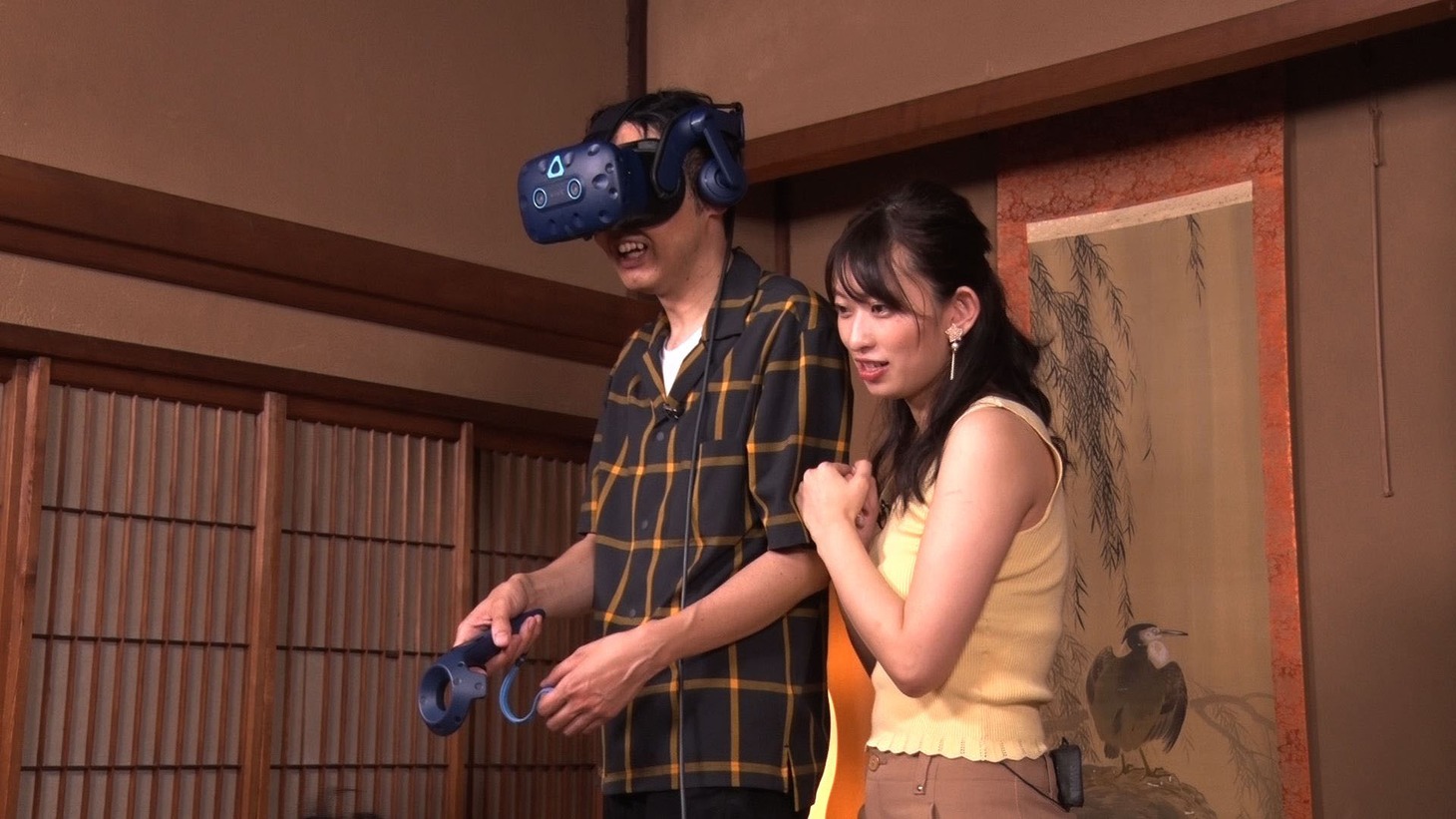 「地球規模バラエティ 芸人トラベラーVR」より。