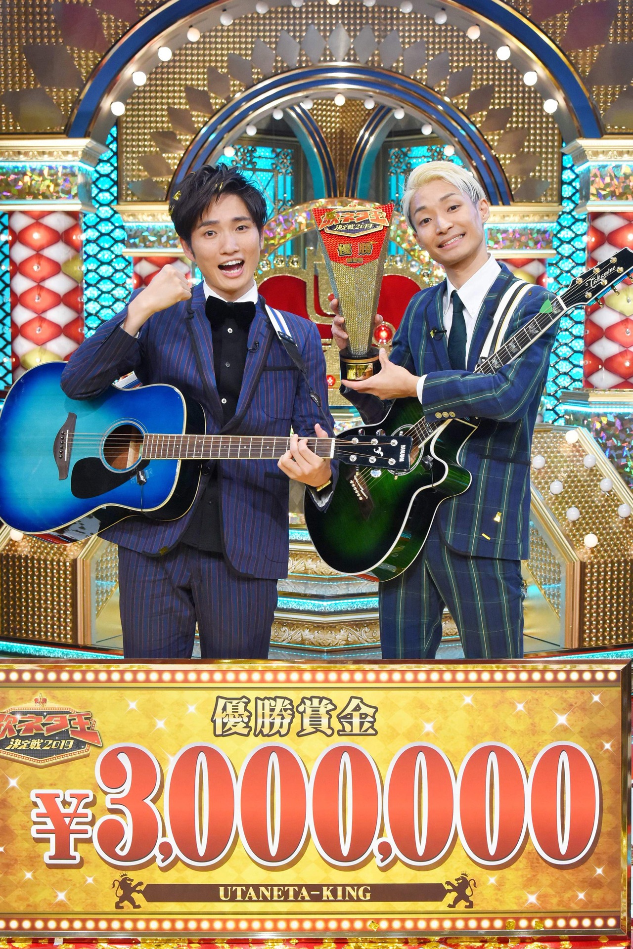 「歌ネタ王決定戦2019」で優勝したラニーノーズ。