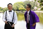左から、藤崎マーケット田崎、ヒグチさん（藤崎マーケット・トキ）。(c)関西テレビ