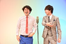 ちゅうえいに「遅い！」と文句を言う流れ星・瀧上（右）。