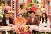 （左から）千鳥・大悟、渡辺直美、千鳥ノブ、新木優子。(c)フジテレビ