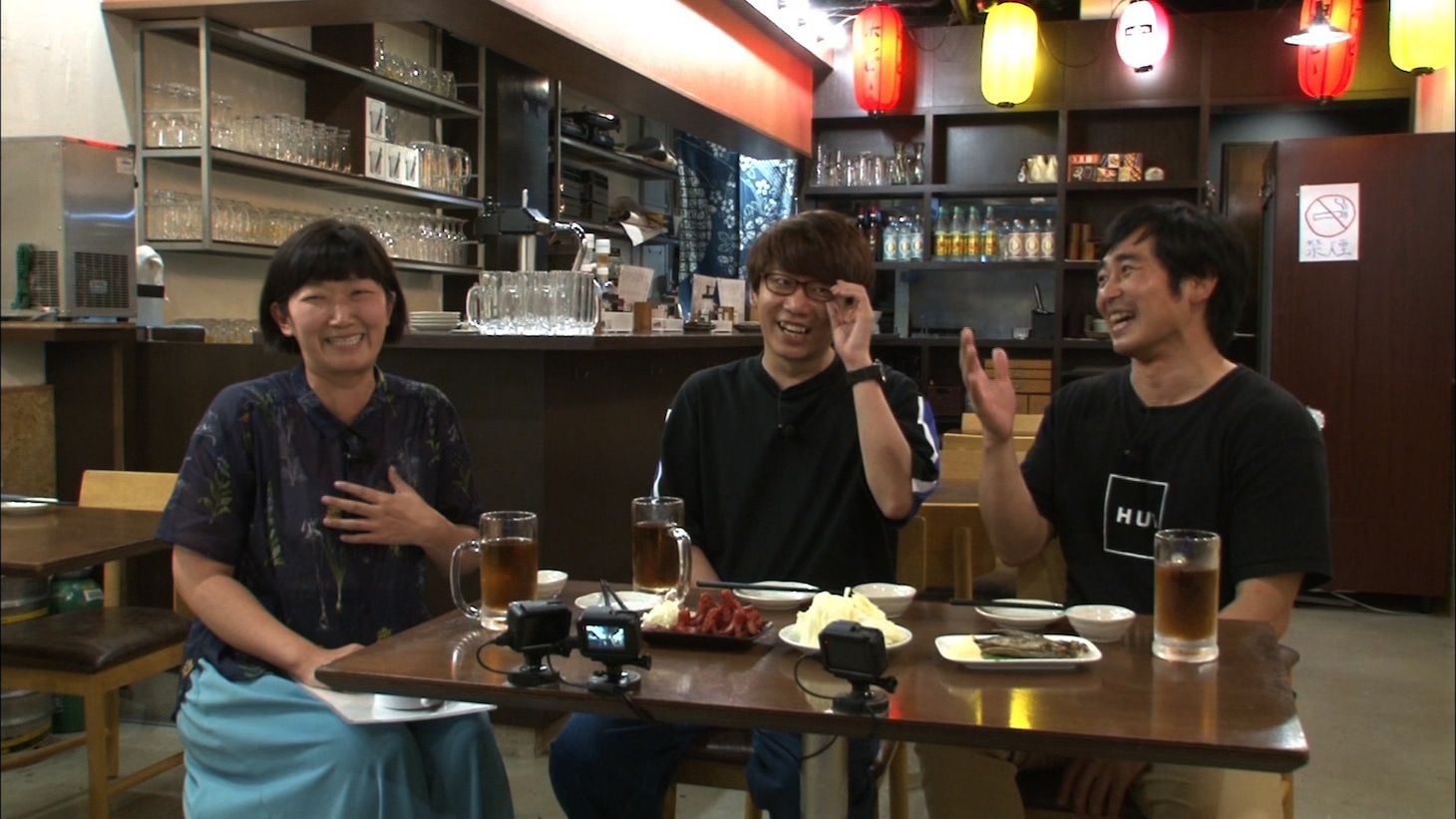 「内村さまぁ～ず SECOND」Blu-ray vol.76の特典映像「内さまゲスト反省会」に出演する（左から）たんぽぽ川村、三四郎・小宮、ハマカーン浜谷。