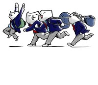 「フテネコ」スタンプ第4弾のイメージ。