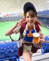 池谷実悠アナウンサーは学生時代、東京ドームでビールサーバーを背負っていた。