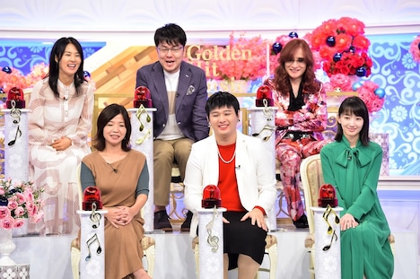 「歴代男性歌手“歌王”を語るゲスト」たち。(c)TBS