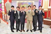 左からネプチューン原田、ネプチューン堀内、くりぃむしちゅー、チュートリアル。(c)日本テレビ