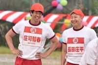 （左から）品川庄司・庄司、チョコレートプラネット長田。