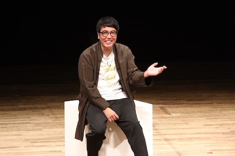 おぎやはぎ小木。小木はホームよりアウェイで力を発揮する、という話も盛り上がりを見せた。