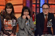 左からトラウデン直美、大原優乃、佐野史郎。(c)読売テレビ