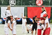 「パンスト脱がし騎馬戦」(c)TBS