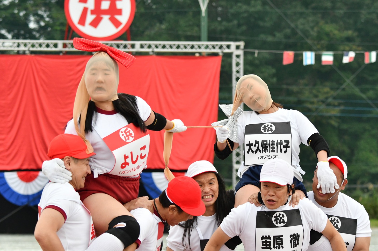 「パンスト脱がし騎馬戦」(c)TBS