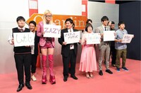 左からしゃもじ、ZAZY、ビスケットブラザーズ、阿佐ヶ谷姉妹、コマンダンテ、ななめ45°。