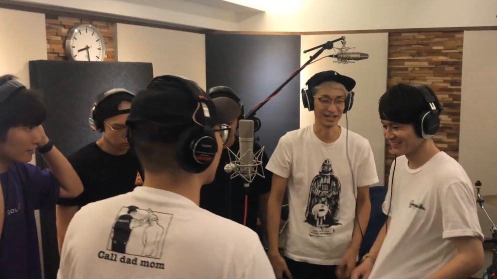 「We are Totto」のレコーディング風景。