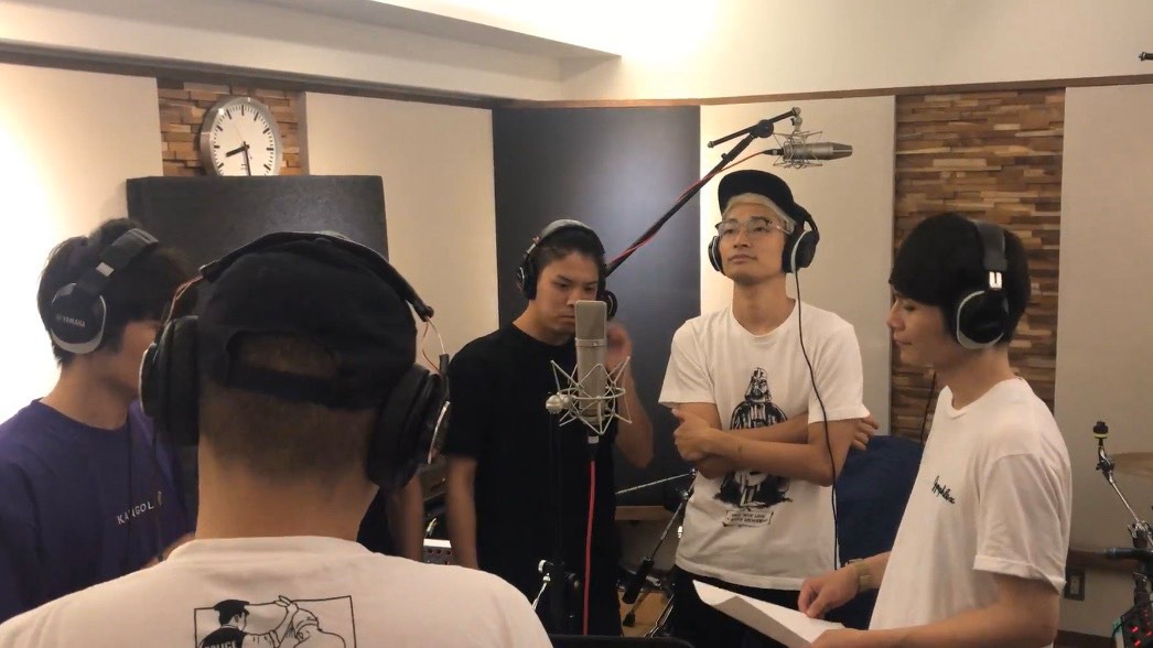 「We are Totto」のレコーディング風景。