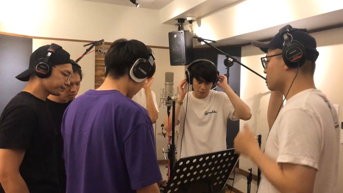 「We are Totto」のレコーディング風景。