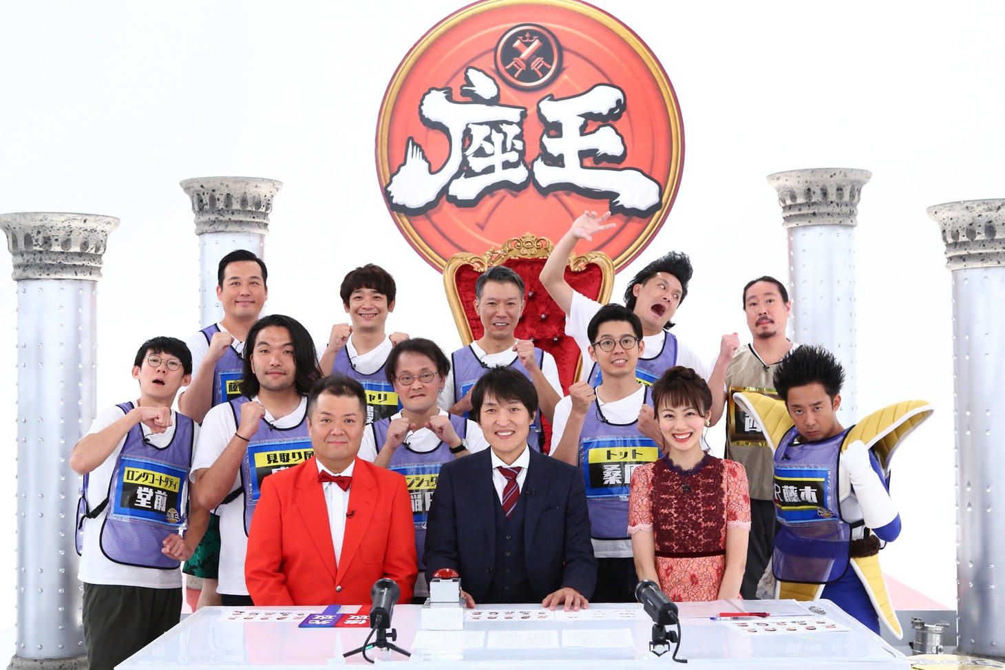 「千原ジュニアの座王 チャンピオン大会45分SP」の出演者たち。(c)関西テレビ