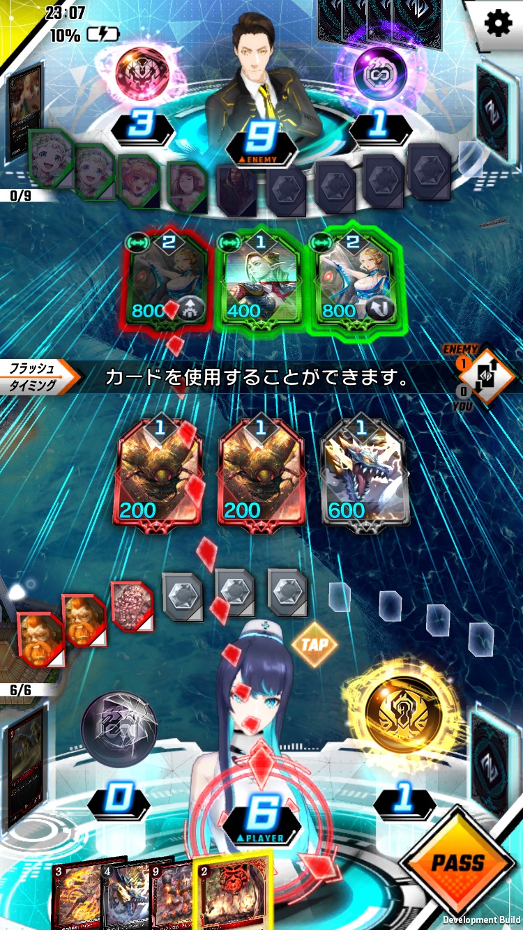 霜降り明星オフィシャルAI登場時の「ZENONZARD」プレイ画面。
