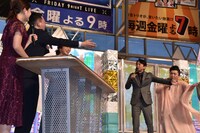 合同記者会見から降壇する際、有吉弘行とマツコ・デラックスがサバンナ高橋に「どうぞどうぞ」を仕掛けるワンシーン。