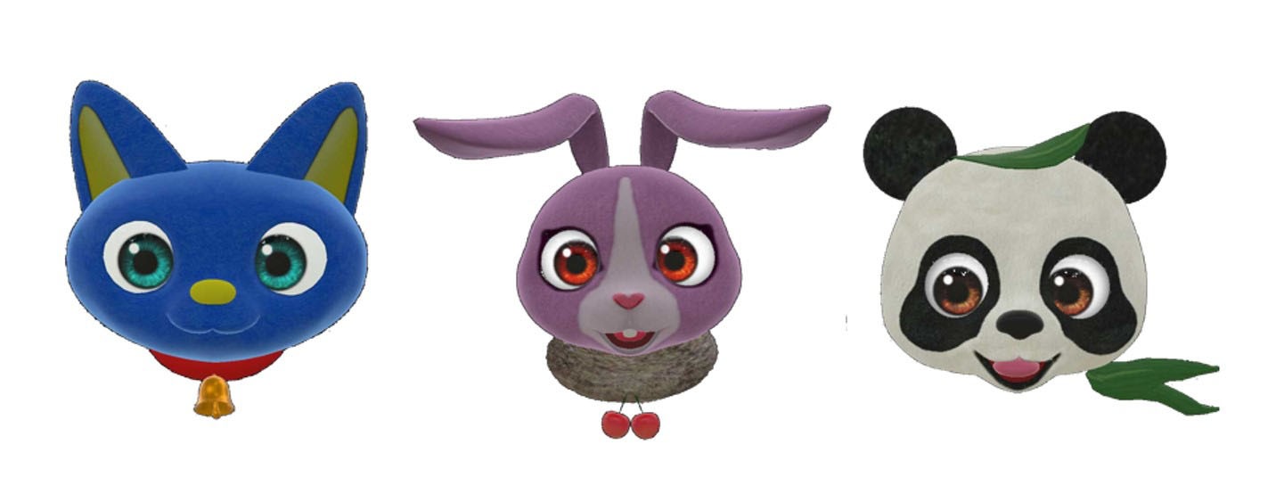 「FUTURE EXPO」で来場者を迎えるバーチャルキャラクター。