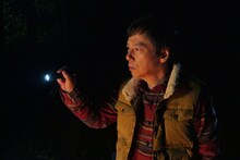 「世にも奇妙な物語 '19秋の特別編」より板尾創路主演の「ソロキャンプ」。